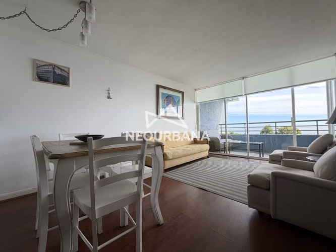 ARRIENDO DEPARTAMENTO CON HERMOSA VISTA 2 DORMITORIOS EN REÑACA