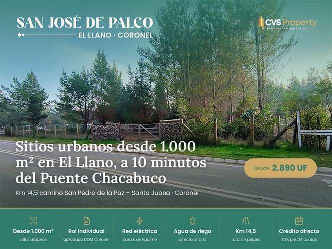 Terreno Construccion en Venta en Concepción #250574