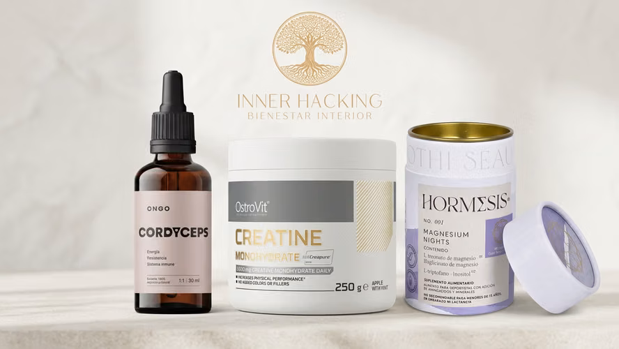 Creatina certificada - Magnesio - Vitaminas - Omega 3 - Electrolitos con sal de mar