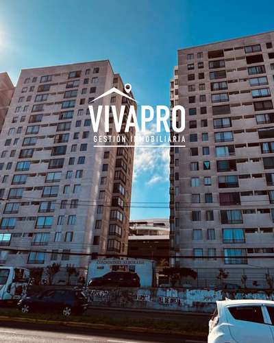 Arriendo Depto 3D/1B, piso 8, 65m² útiles, Alborada.