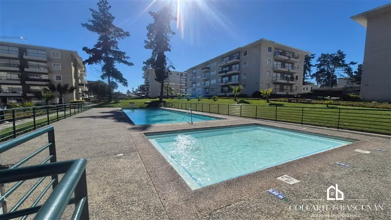 Depto 3D/2B El Tabo: Condominio Cerrado y 2 Terrazas