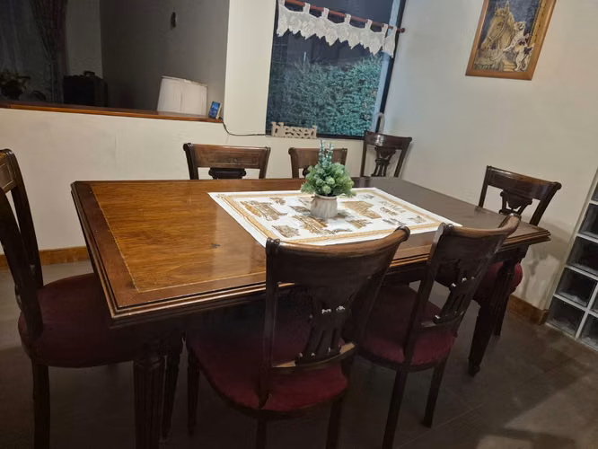 Comedor antiguo 8 sillas , mesa con extension