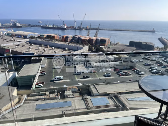 ARRIENDA DEPARTAMENTO AMOBLADO EDIFICIO PUERTO NUEVO