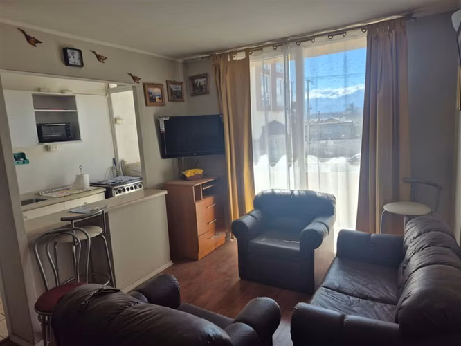 Arriendo departamento amoblado en Los Andes