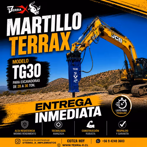 Martillo Hidráulico Nuevo excavadora 20 ton