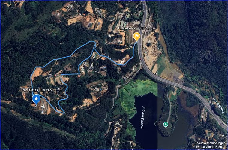 PARCELA 5670m², VISTA DE INFARTO AL VALLE Y LAGUNA PINEDA