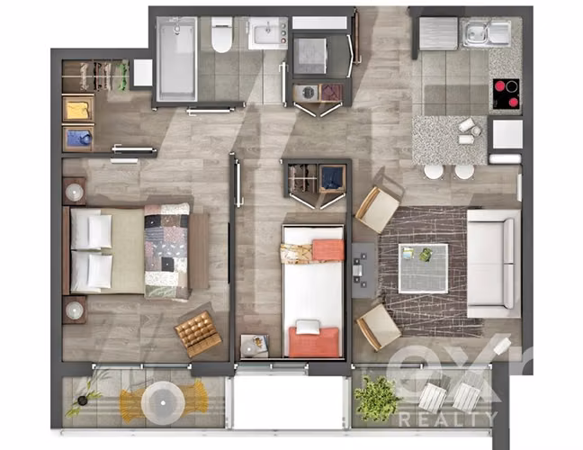 Departamento en venta de 2 dorm. en Ñuñoa