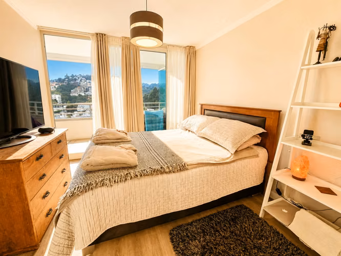 VENDE  dpto  2D, 2 estac,  Reñaca, Viña del Mar