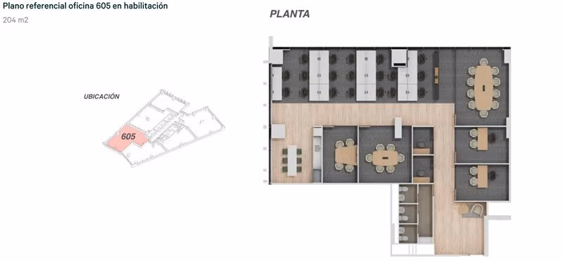 Oficina amobladas moderno edificio A Plus Metro Manuel Montt