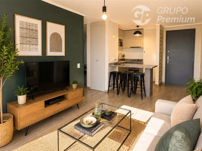 Arriendo Dpto 2D+1B+E en Temuco con Terraza y Vista