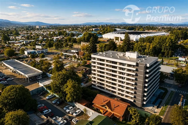Arriendo Dpto 2D+1B+E en Temuco con Terraza y Vista
