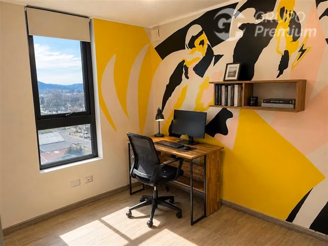 Arriendo Dpto 2D+1B+E en Temuco con Terraza y Vista