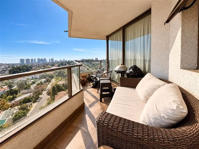 Departamento en venta de 4 dorm. en Concón vista panorámica