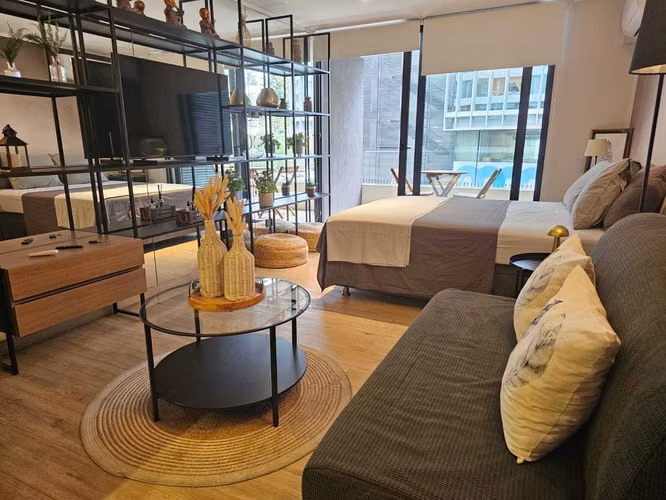Depto amoblado Las Condes 1 Dorm (178379)