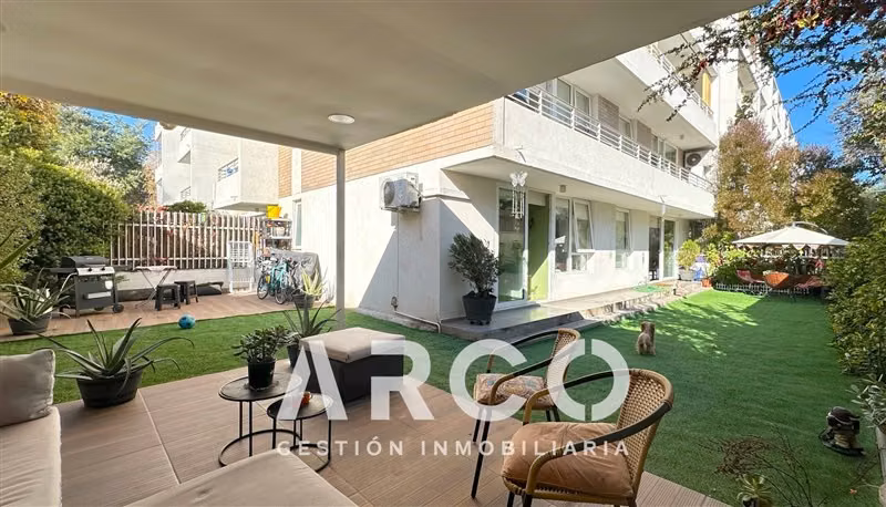 Moderno 3 dorm 2 Estac. 113 m2 de patio. Ñuñoa