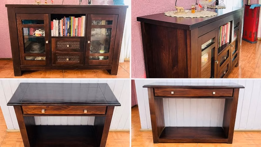 Pack muebles madera magasa - Imagen 2
