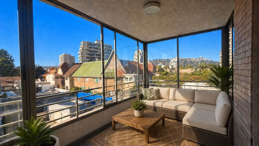 Departamento 3D/2B con dos terrazas - vista despejada