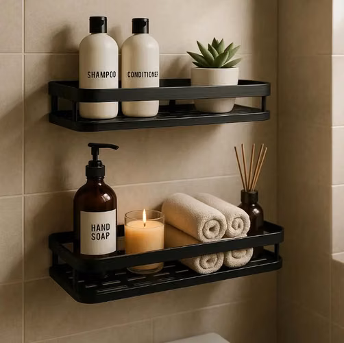 Pack X2 Estante De Baño Organizador Ducha Espacio Disueño