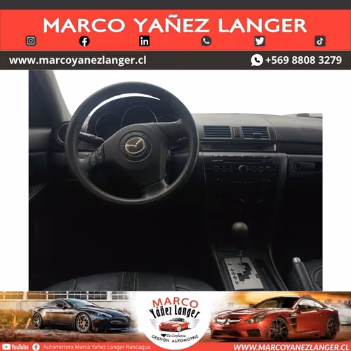 MAZDA 3 1.6 AUT / AÑO 2008 / EXCELENTE ESTADO