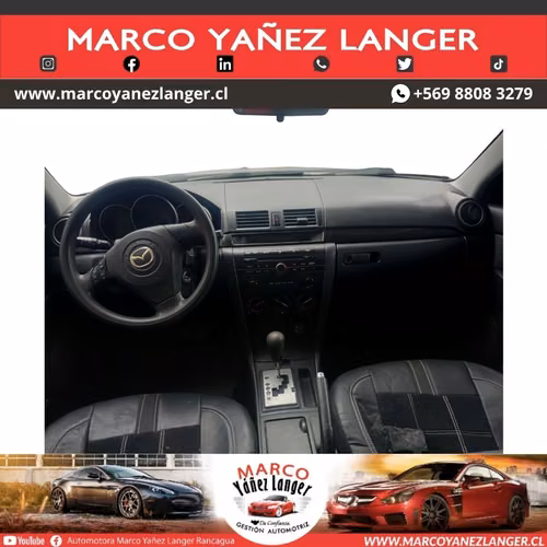 MAZDA 3 1.6 AUT / AÑO 2008 / EXCELENTE ESTADO