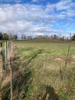 Mune Alto, terreno orilla camino asfaltado