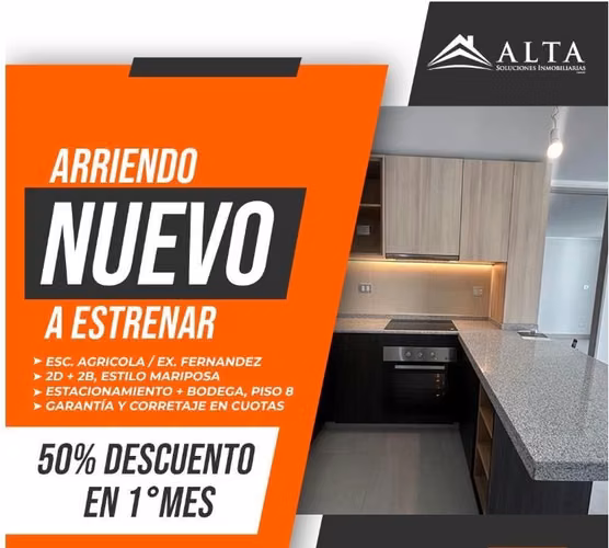 PROMO 50%DESCUENTO 2dor 2baños Mariposa / 1E 1B - Macul