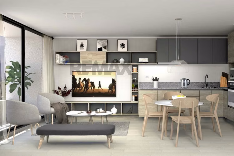 Depto de 2d + 2b con terraza y bodega en ñuñoa.