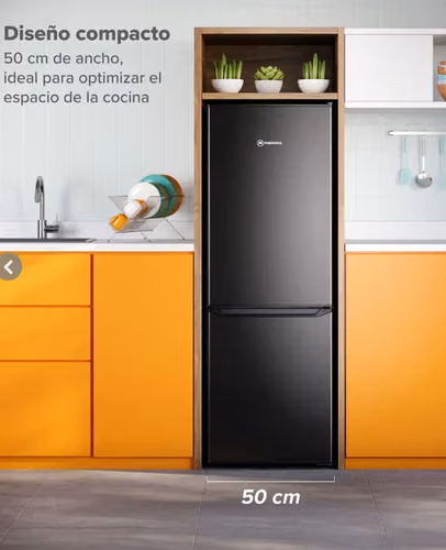 Refrigerador Mademsa 173L Frío Directo Bottom Freezer Puerta Reversible MED165B Negro.