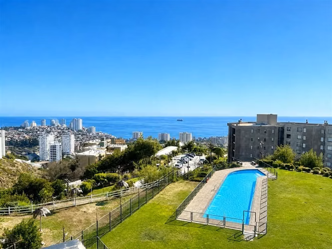 Departamento en arriendo de 3D. 2B. 1E. 1B.en Viña del Mar