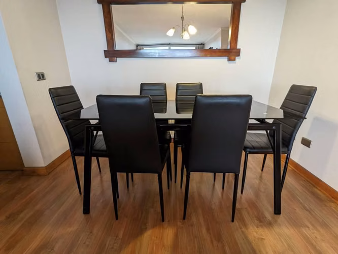 Juego de Comedor Dartagnan 6 Sillas Mesa Rectangular