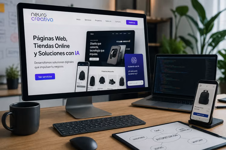 Páginas Web, Tiendas Online y Soluciones con IA