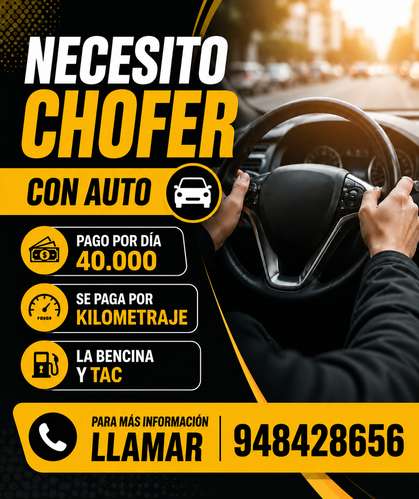 Chofer con auto