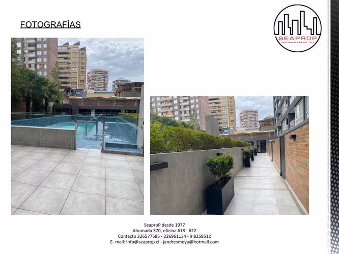 Arriendo Departamento 1D - 38 m2 Carmen – Santiago Centro - Imagen 2