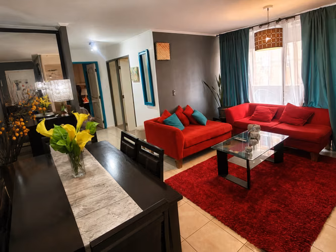 EN ARRIENDO, DEPARTAMENTO AMOBLADO,  JARDIN DEL SUR, CURICÓ