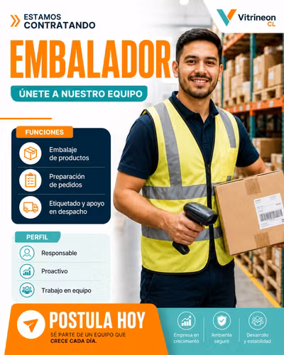 Embalador (carnet vigente)