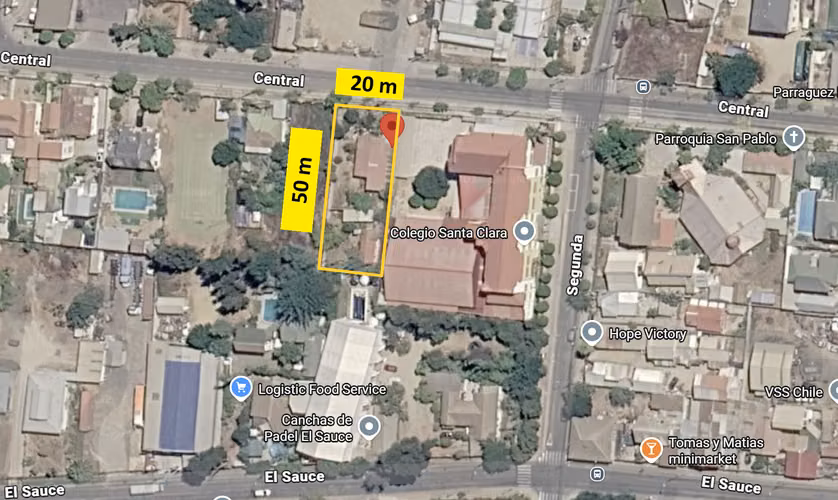 Terreno 1.000 M2 En Av. Central Placilla | Zona Hm Uso Mixto