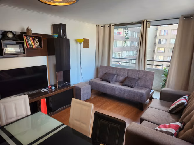 Depto Amoblado 70 m² 3D/2B | Sector Santa Ana, Metro y Completos Espacios Comunes