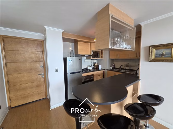 Venta dpto. estilo mariposa 2 dorm, Estacionamiento y bodega