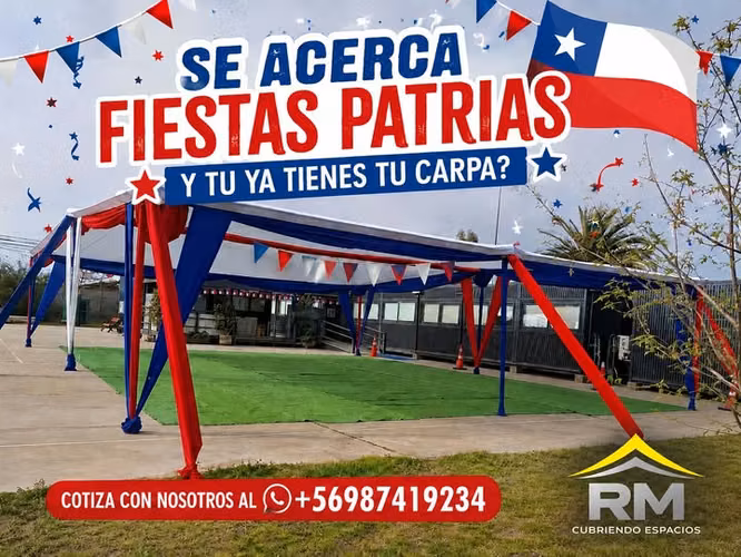 Arriendo de Carpas  Toldos para eventos
