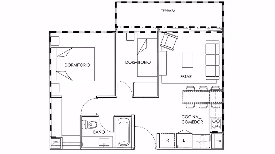 Arriendo Departamento 2 Dormitorios Colombia / Walker