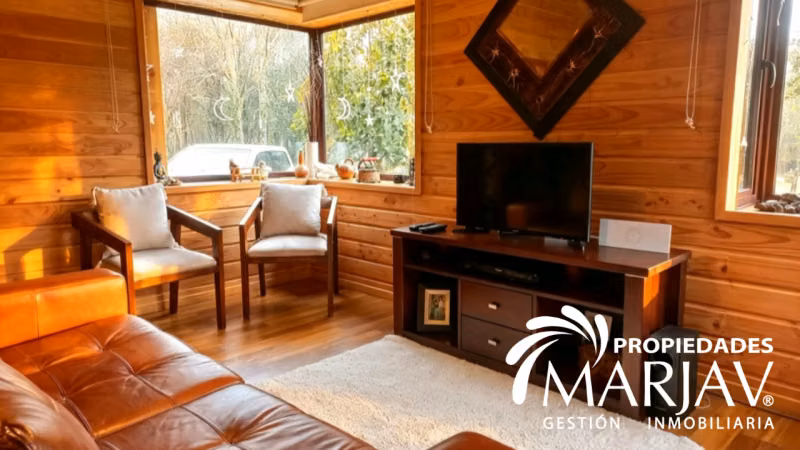 Venta casa + Cabaña 4D 3B , km 11 villarrica a Pucón