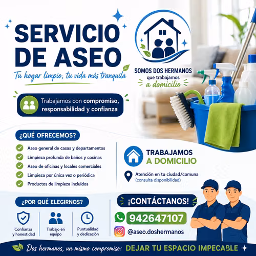 ASEO DE CASAS Y DEPARTAMENTOS
