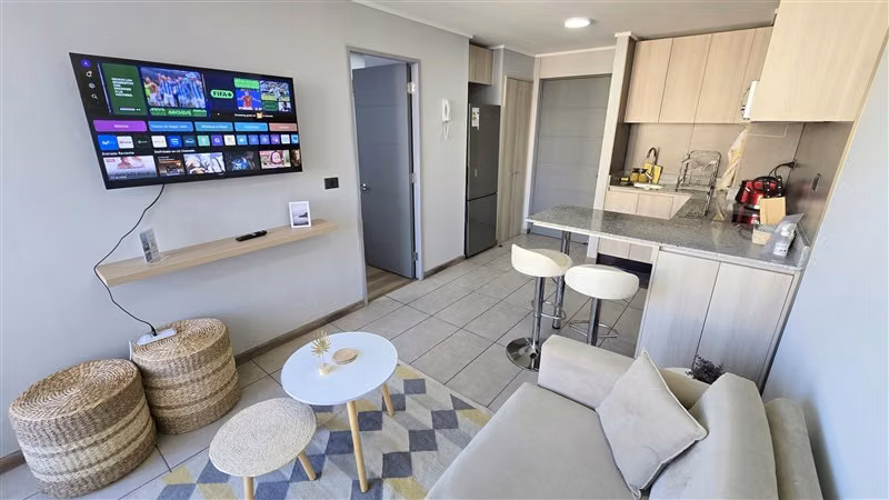 Arriendo depto. 1D 1B en La Florida full amoblado de lujo