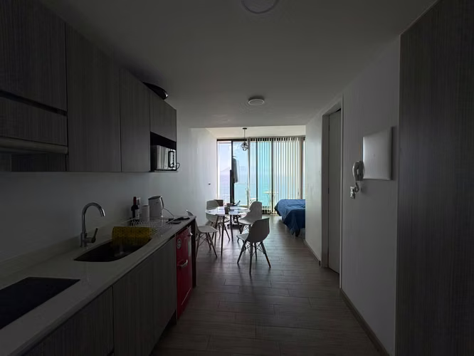 Arriendo | Departamento tipo estudio amoblado con vista al mar | Puerto Nuevo, Antofagasta