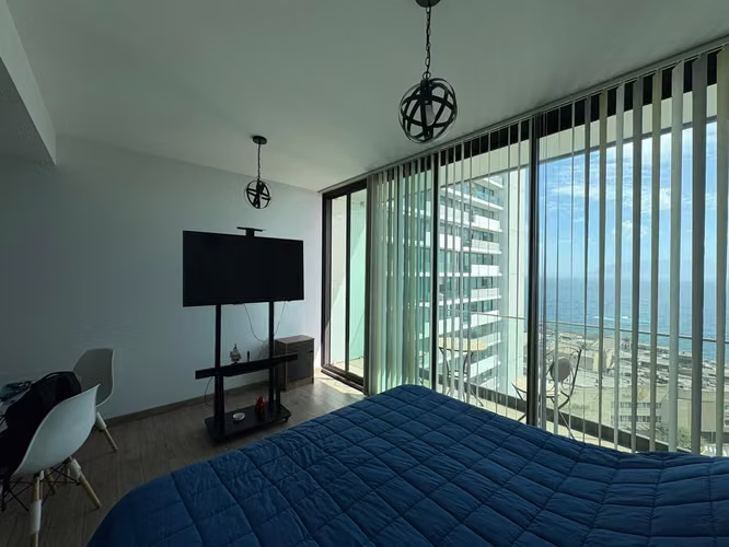 Arriendo | Departamento tipo estudio amoblado con vista al mar | Puerto Nuevo, Antofagasta