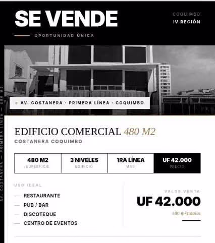 Oportunidad de Inversión, Frente a la Playa (179010)