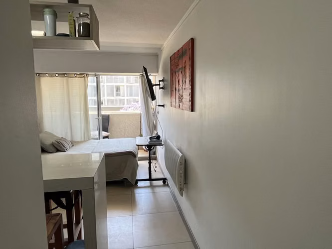 EN VENTA ESTUDIO CON ESTACIONAMIENTO Y BODEGA  METRO ÑUÑOA