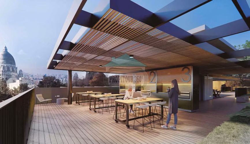 ESTUDIOS CON TERRAZA EN SANTIAGO CENTRO