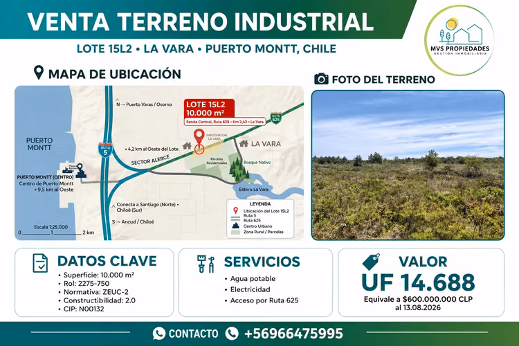 SE VENDE TERRENO COMERCIAL LA VARA PUERTO MONTT