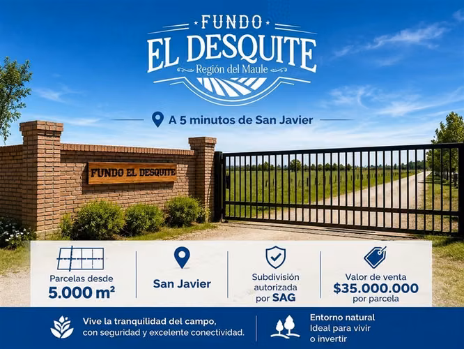 Parcelas en venta en Fundo El Desquite, San Javier